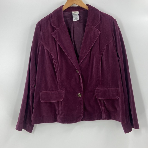 White Stag plum Valour  blazer jacket button front two pockets extra large - Picture 5 of 13